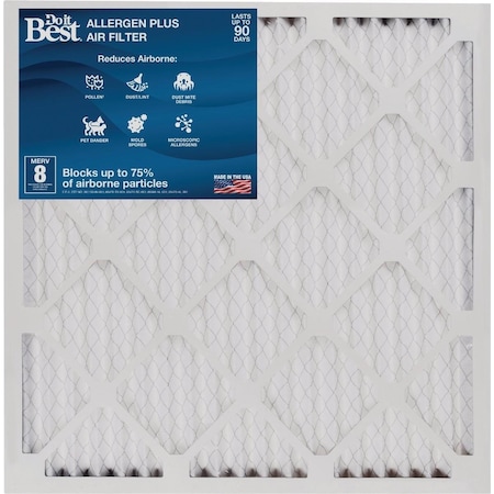 All-Source 10 In. x 20 In. x 1 In. MERV 8 Furnace Filter DB1-1020-8-12